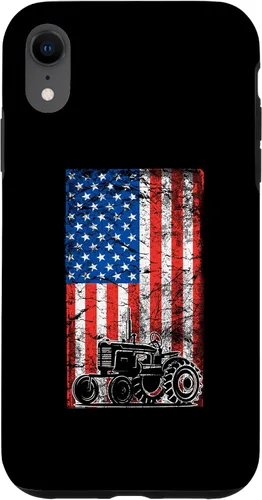 Vista 8 de Carcasa para iPhone 15 con bandera estadounidense para tractores agrícolas patrióticos Farmer USA