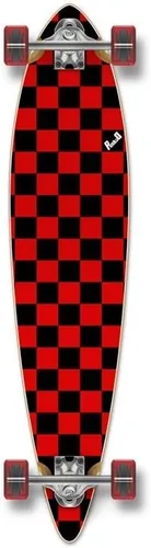 Vista 9 de Yocaher patineta, longboard de pintail pintado punked Negro