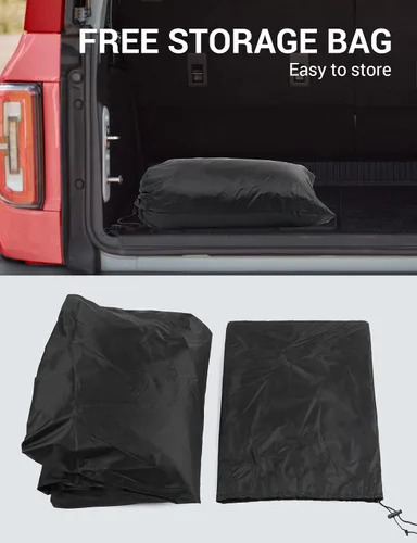 Vista 6 de Proadsy - Funda de automóvil de ajuste personalizado para Ford Bronco 2021 Bloqueo UV impermeable con forro suave que evita fugas y arañazos.
