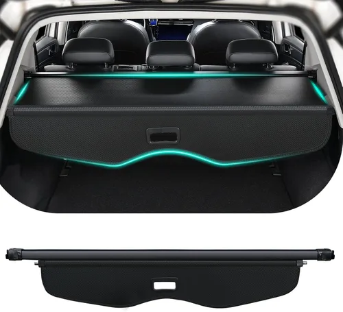 Vista 15 de Cubierta de carga para automóvil compatible con Toyota RAV4 2018 2017 2016 2015 2014 2013 SUV Accesorios, cubierta de maletero retráctil para RAV4