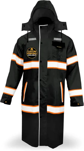 Vista 12 de KwikSafety - Charlotte, NC - Chaqueta de lluvia TORRENT y gabardina ANSI OSHA clase 3 de alta visibilidad, equipo de lluvia Hi Vis