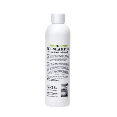 Vista 4 de Nicole & Alyssa - Champú de peluca para cabello sintético 8oz - Remoja y enjuague, limpieza profunda, revitaliza, hidrata, desenreda (paquete de 1)