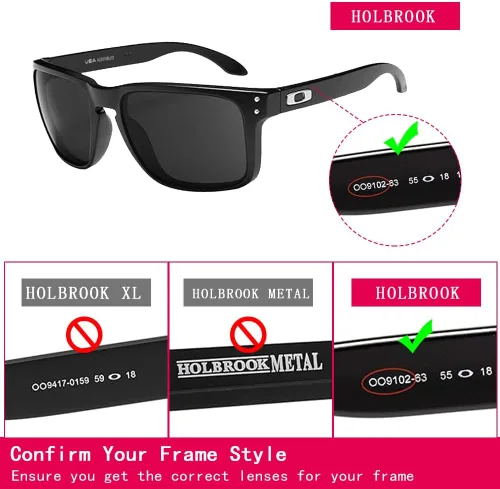 Vista 4 de Lenses Replacement for Oakley Holbrook Sunglass- Multiple Options