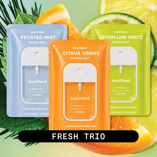 Vista 2 de Touchland Fresh Trio - Juego de spray desinfectante de manos hidratante