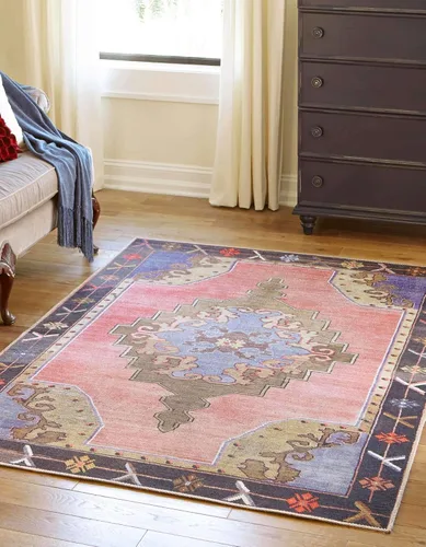 Vista 11 de Unique Loom Timeless Collection - Alfombra de área - Thomas (2' x 3' 1" ovalada, negro y blanco/gris)