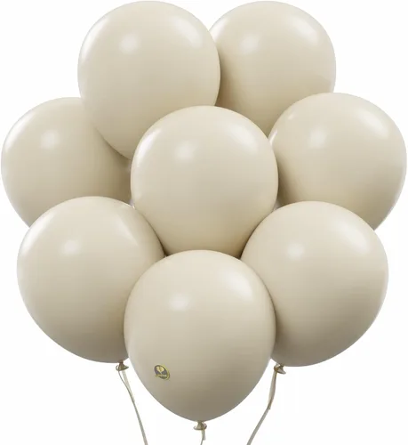 Vista 16 de AFTERLOON® - Globos de látex de goma natural de alta calidad, 24 unidades, color albaricoque, 12 pulgadas, color mate, duradero, grueso, extra