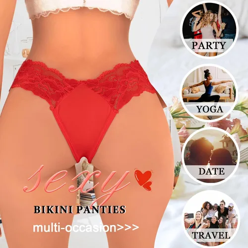 Vista 3 de Tanga sexy G String para mujer, ropa interior, tangas, bragas para mujer