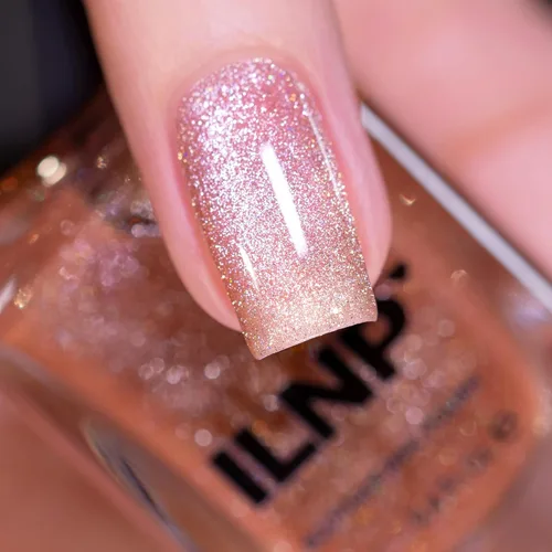 Vista 2 de ILNP Sandbar - Esmalte de uñas holográfico magnético beige arena