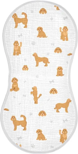 Vista 34 de vvfelixl Paños para eructos, Bichon Frise para bebé, niño, niña, bebé, trapos para eructos, 1 paquete Multi 15