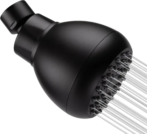 Vista 13 de AISOSO Cabezales de ducha de alta presión, cabezales de ducha de 3 pulgadas con rotación de 360 grados y boquillas de silicona para una ducha Níquel