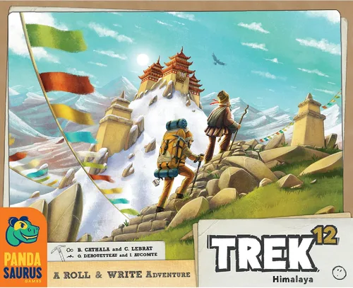 Vista 2 de Trek 12 Himalaya - Juego de mesa - Embárcate en una aventura de estrategia y habilidad del Himalaya. Juego de rodar y escribir para niños y adultos