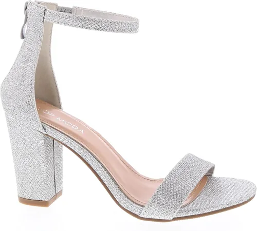 Vista 28 de TOP MODA Hannah-1 - Sandalias de tacón alto con tira en el tobillo elegantes, suela antideslizante, para boda, fiesta, baile de graduación Beige