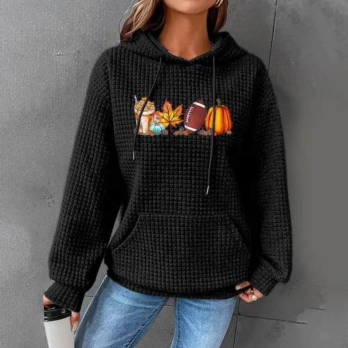 Vista 80 de SHAOBGE Sudaderas con capucha de gran tamaño para mujer, sudaderas con capucha para entrenamiento, suéteres casuales y cómodos trajes de moda