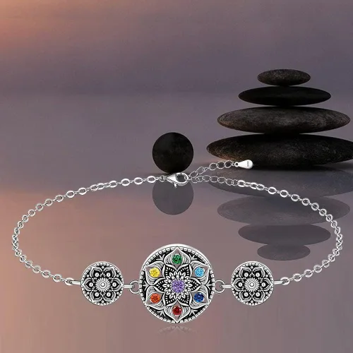 Vista 5 de Red Cardinal Bracelet Flamingo Turtle Bracelet Cat Dog Paw Print Bracelets for Women Sterling Silver Cute Animal Jewelry Gifts Friendship Mothers