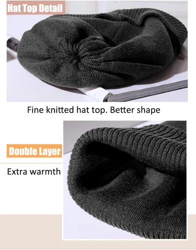 Vista 4 de DRIONO - Gorro de punto con peso (unisex, 6.35oz), diseño de calavera