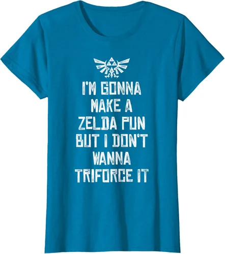 Vista 49 de Nintendo Zelda Funny Triforce It Pun - Camiseta gráfica, Negro, S