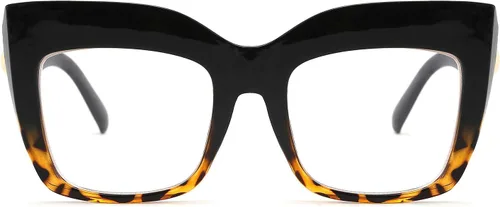 Vista 9 de FEISEDY Gafas de lectura cuadradas de gran tamaño con filtro de luz azul para mujer B2627