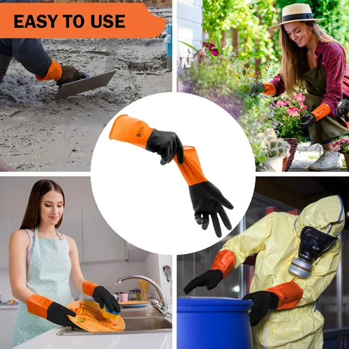 Vista 7 de Gastody™ - Guantes resistentes a químicos, reutilizables, guantes de trabajo de seguridad resistentes, resistentes al ácido, aceite, álcali