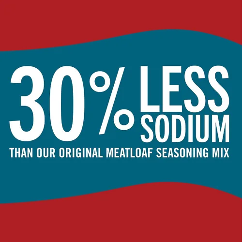 Vista 7 de McCormick Mezcla de condimentos para pan de carne con un 30% menos de sodio, 1.25 onzas (paquete de 12)