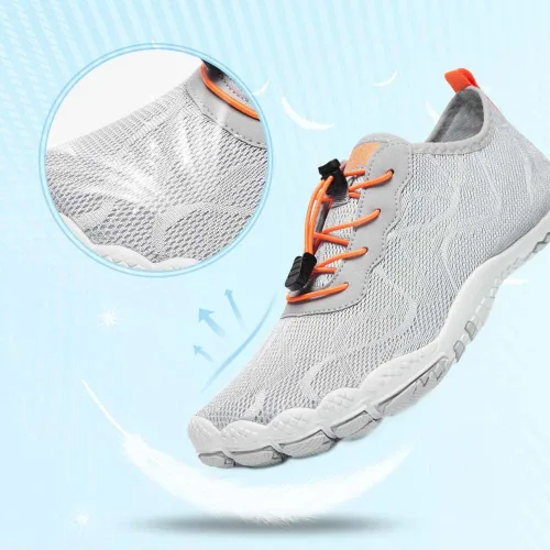 Vista 3 de HIITAVE - Zapatos acuáticos y con sensación de pies descalzos para hombre, calcetines acuáticos de secado rápido para deportes al aire libre