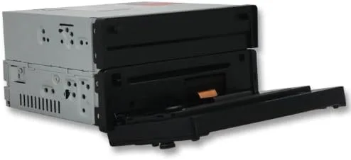 Vista 7 de Absolute DD-3000ABT Receptor reproductor de DVD multimedia de doble DIN de 7 pulgadas con pantalla táctil y panel frontal desmontable Bluetooth