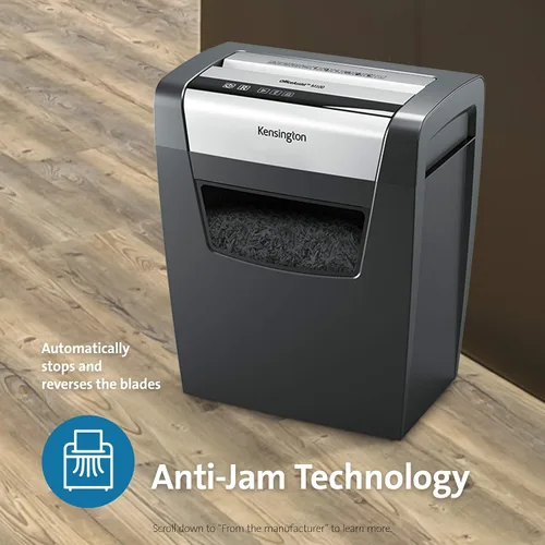 Vista 3 de Kensington Trituradora OfficeAssist de seguridad de corte transversal P4 de 10 hojas (K52075AM)