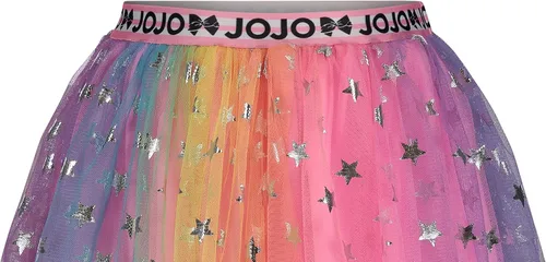 Vista 7 de JoJo Siwa Falda de malla para niñas de tul para niños pequeños a grandes, Arcoiris (Rainbow)