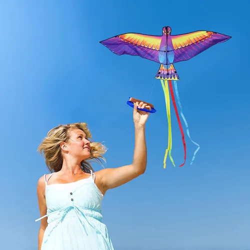 Vista 3 de Mint’s Colorful Life Large Kite for Kids and Adults, Easy to Fly Single Line Beach Kites, Comes with 300ft String Handle