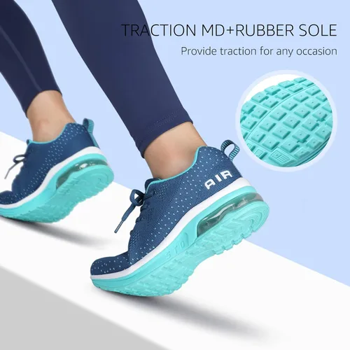 Vista 6 de STQ - Tenis para correr transpirables con cámara de aire para mujer