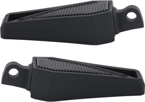 Vista 8 de FATECIM Estriberas Phantom para motocicleta con adaptadores de montaje macho ajustables y goma antideslizante universal para Harley Davidson Dyna