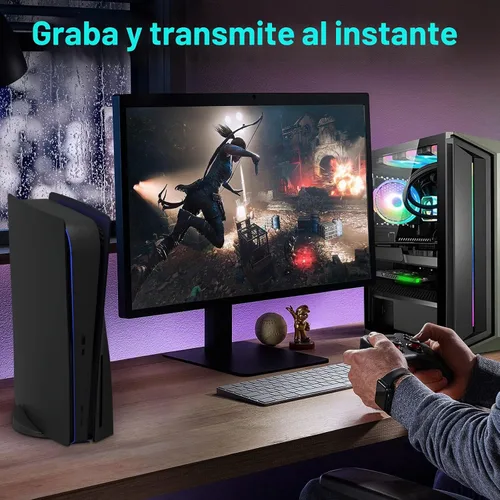 Vista 5 de Tarjeta de captura de juegos, grabación HDMI PCI-E 4K 30fps