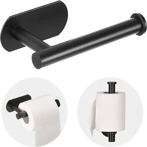 Vista 10 de JOPOFI Portapapel Higiénico - Portapapel Higiénico Autoadhesivo de Montaje en Pared para Baño, Acero Inoxidable SUS 304 Tira Adhesiva Portarrollo