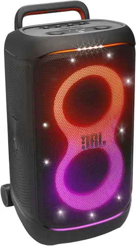 Vista 10 de JBL PARTYBOX 520 - Altavoz portátil para karaoke con sistema de micrófono inalámbrico digital