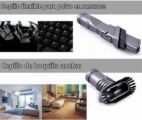 Vista 2 de Kit de herramientas de repuesto para Dyson V11 V10 V8 Absolute/V8 Animal/V7 V6, DC59, DC45, DC35 Accesorios para aspiradora sin cable
