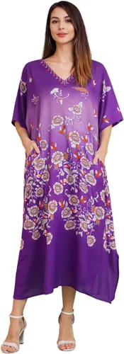 Vista 38 de Miss Lavish London - Kaftán largo para mujer - Kaftán de playa africano y kaftan moderno para fiesta y bodas 109-azul