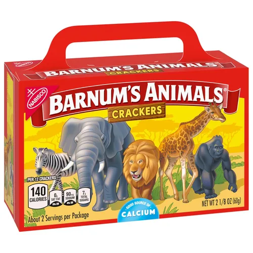 Vista 14 de BARNUM'S Galletas Originales de Animales, Aperitivos a Granel para Niños, 12 Cajas de 2.13 oz