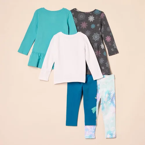 Vista 34 de Amazon Essentials Disney Marvel Star Wars Frozen Conjunto de ropa de mezcla y combinación de princesa para niñas y niños pequeños
