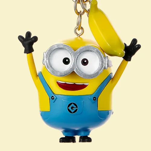 Vista 3 de MINISO Llavero - Adorables adornos colgantes para decoración del hogar, Minions