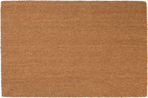 Vista 4 de Fab Habitat Felpudo floral extra grueso, tejido a mano, duradero, fibra de coco natural, entrada, puerta delantera, porche, patio, minimalista