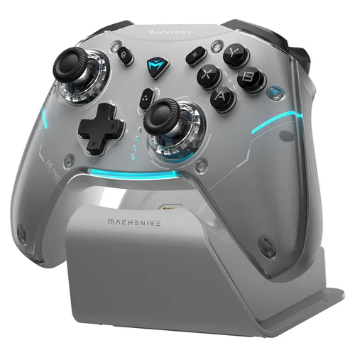 Vista 9 de Machenike G5Pro V2 1000HZ Wireless Gaming Controller for NS/PC/iOS/Android,Bluetooth 2.4G Wired PC Controller With Hot-Swappable Joystick,Optical