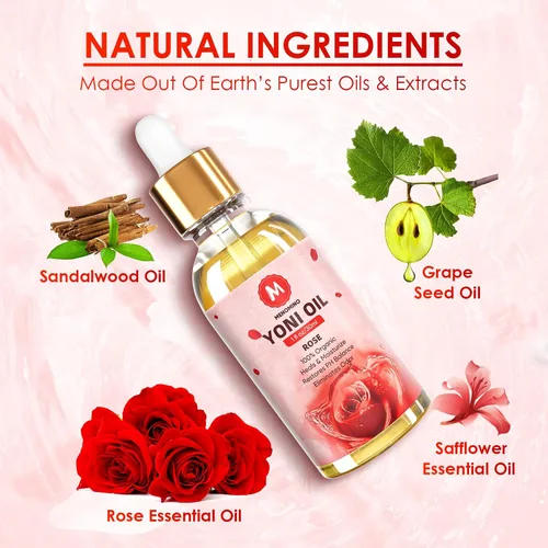 Vista 7 de Yoni Oil - Paquete de 3 aceites femeninos orgánicos para mujer, equilibrio de pH, desodorante femenino, humectante vaginal, elimina el olor