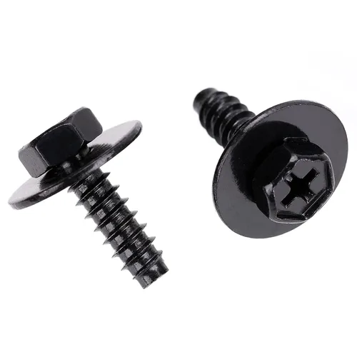 Vista 2 de 25pcs M5-0.071 x 0.630 in Phillips cabeza hexagonal Sems Tornillos para 9CF6-00-516B Mazda 9CF600516B