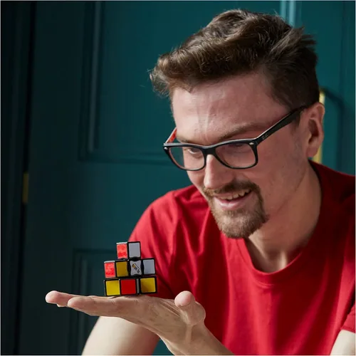 Vista 8 de Rubik’s Cube, Edge, 3x3x1 Rubik’s Cube for Beginners Single Layer Puzzle Retro Educational Brain Teaser Travel Fidget Toy for Adults & Kids Ages 8+