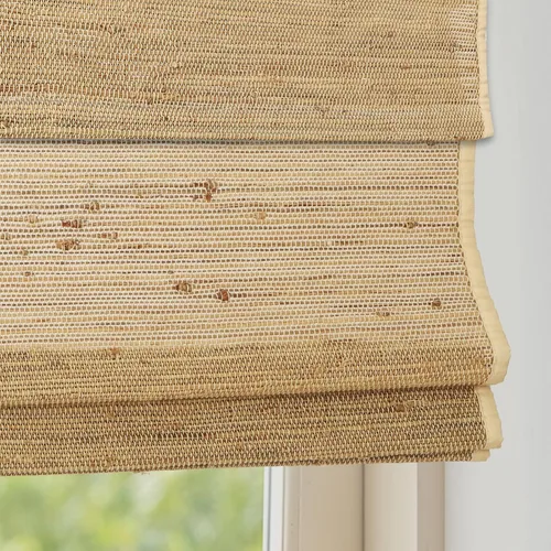 Vista 16 de DEJAVU Persianas romanas inalámbricas para ventanas, persianas romanas de ventana de tela con forro lavable beige, persianas romanas personalizadas