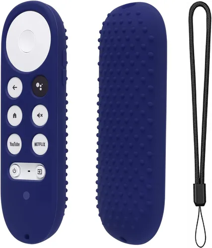 Vista 11 de Funda de silicona para Chromecast con Google TV 2020 Voice Remote Funda protectora para Chromecast Voice Remote 2020 (morado)