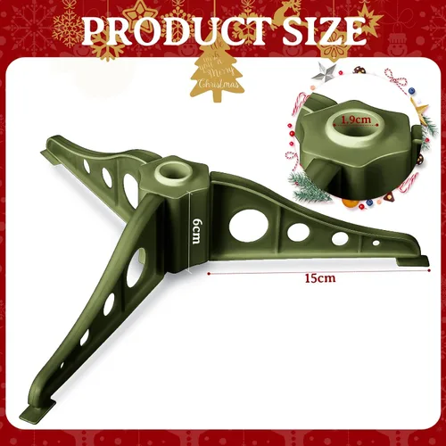 Vista 2 de Pangda Soporte de plástico para árbol de Navidad, patas de árbol de Navidad, base de árbol de Navidad artificial, soporte de repuesto de base