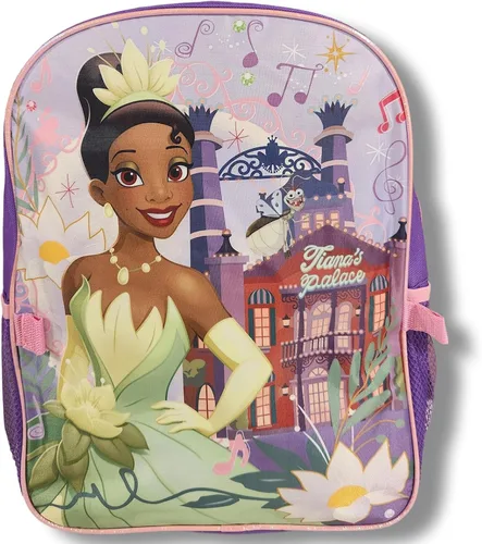 Vista 5 de Ruz Princess Tiana - Mochila de 16 pulgadas con lonchera desmontable para niña