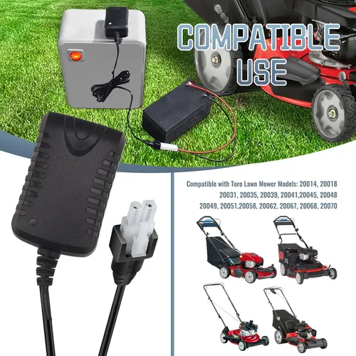 Vista 4 de Cargador de batería 136-9126 de Huthbrother, compatible con cargador de batería Toro de 22 pulgadas, reemplaza 114-1588, 104-7401, compatible