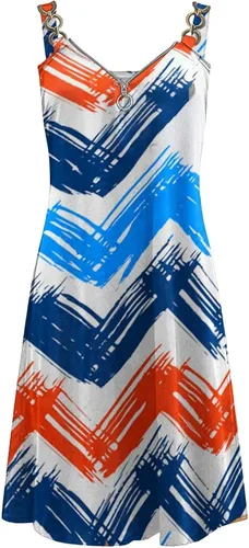 Vista 2 de Vestidos casuales de verano para mujer, cumpleaños, vacaciones, vestido largo fluido, para mujer, para el trabajo, tropical, vintage, sexy, vestidos