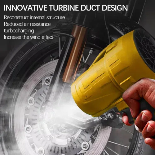 Vista 6 de Soplador de hojas sin escobillas para batería DEWALT de 20 V, soplador de aire de mano inalámbrico de alta velocidad de 990000 RPM, diseño